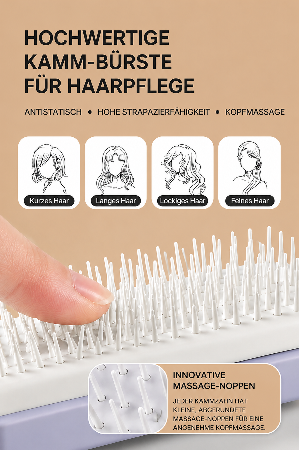 ANGEBOT: Haarbürste „Like a Queen“